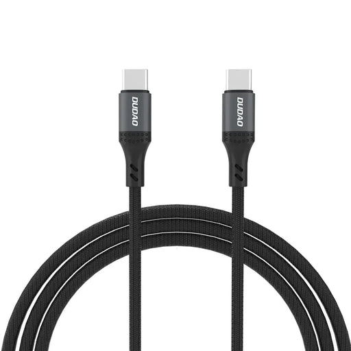 Dudao L3CC USB-C - USB-C 60W 1.2m плетен кабел - черен