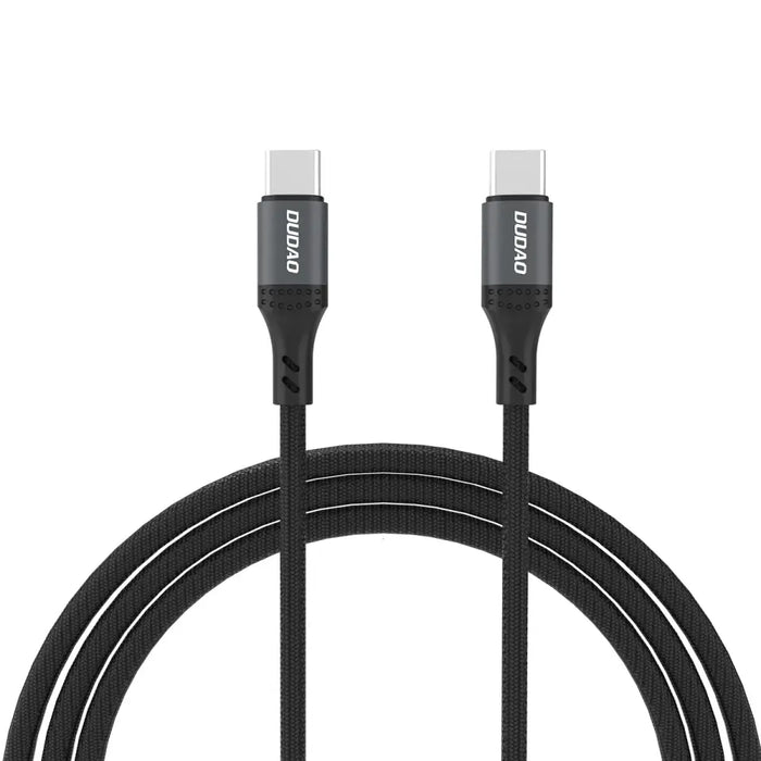 Dudao L3CC USB-C - USB-C 60W 1.2m плетен кабел - черен