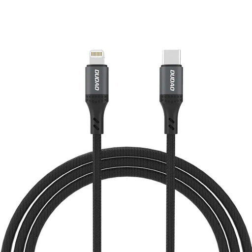 Dudao L3CL USB-C - Lightning 30W плетен кабел 1,2 м - черен