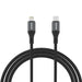 Dudao L3CL USB-C - Lightning 30W плетен кабел 1,2 м - черен