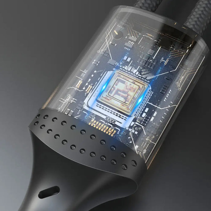 Dudao L3CL USB-C - Lightning 30W плетен кабел 1,2 м - черен