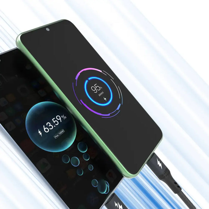 Dudao L3E 3 в 1 60W MicroUSB USB-C Lightning кабел 1,2