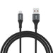 Dudao L3SM USB-A - MicroUSB 3A 1,2 м плетен кабел - черен