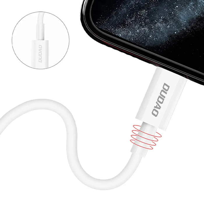 Dudao L6X USB-C - Lightning PD 20W 1m кабел - бял
