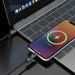 Dudao L7C USB-C - USB-C 100W кабел с LED дисплей 1 м - черен