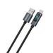 Dudao L7T USB-A - USB-C 66W кабел с LED дисплей 1m - черен