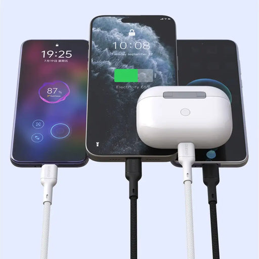 Dudao L9C 65W USB-C - USB-C 2m кабел - бял