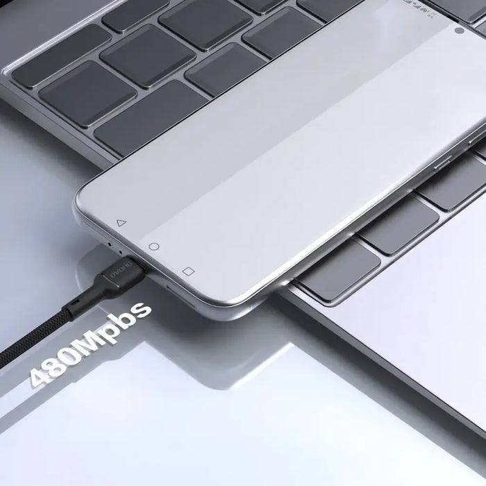 Dudao L9T 5A USB-A - USB-C кабел 1 м - черен