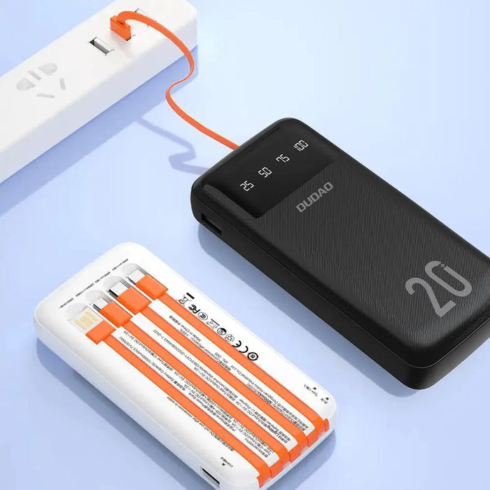 Dudao просторен Преносима батерия Powerbank с 3 вградени