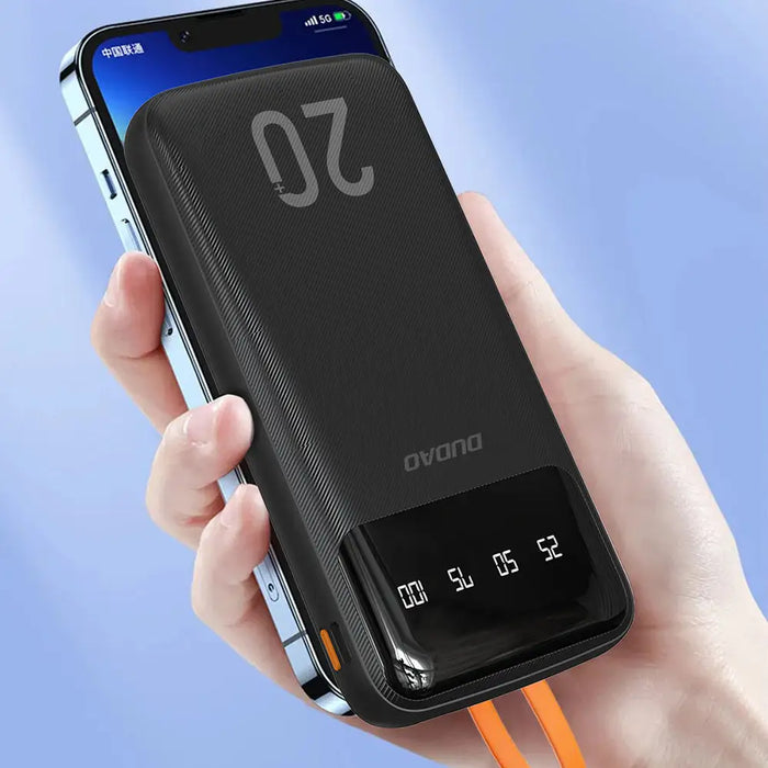 Dudao просторен Преносима батерия Powerbank с 3 вградени