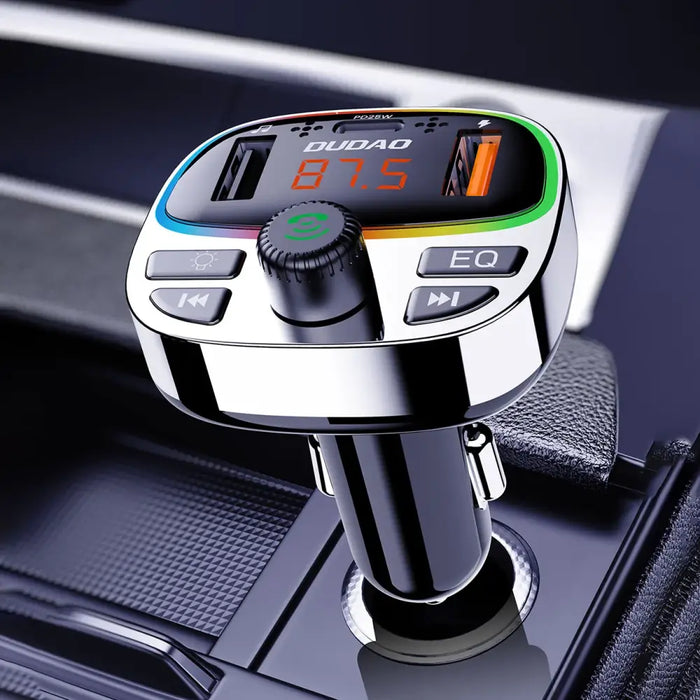 Dudao R2PRO + предавател с PD25W Bluetooth 5.3 RGB портове