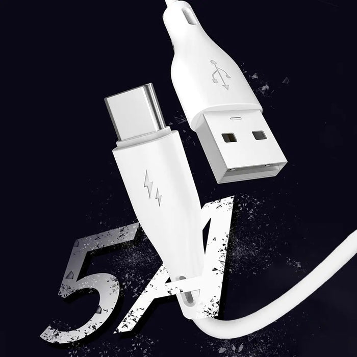 Dudao USB / USB Type C 5A 1m бял (L2T 1m бял)