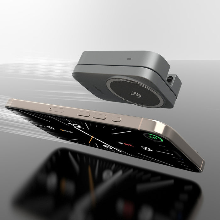 Dudao A11 Max 3-в-1 индуктивна зарядна станция, съвместима с MagSafe - сива