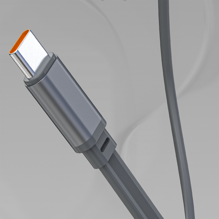 Външна батерия Dudao K31 Pro 45W 20000mAh с вграден прибиращ се USB-C кабел - сива