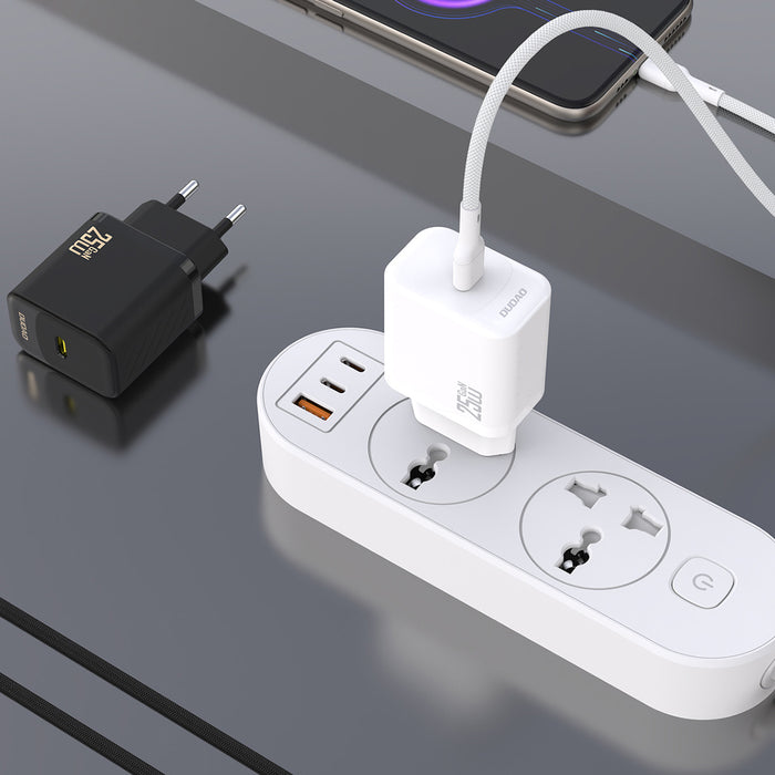 Зарядно за стена Dudao A27CEU PD 25W GaN SB-C с USB-C кабел - черно