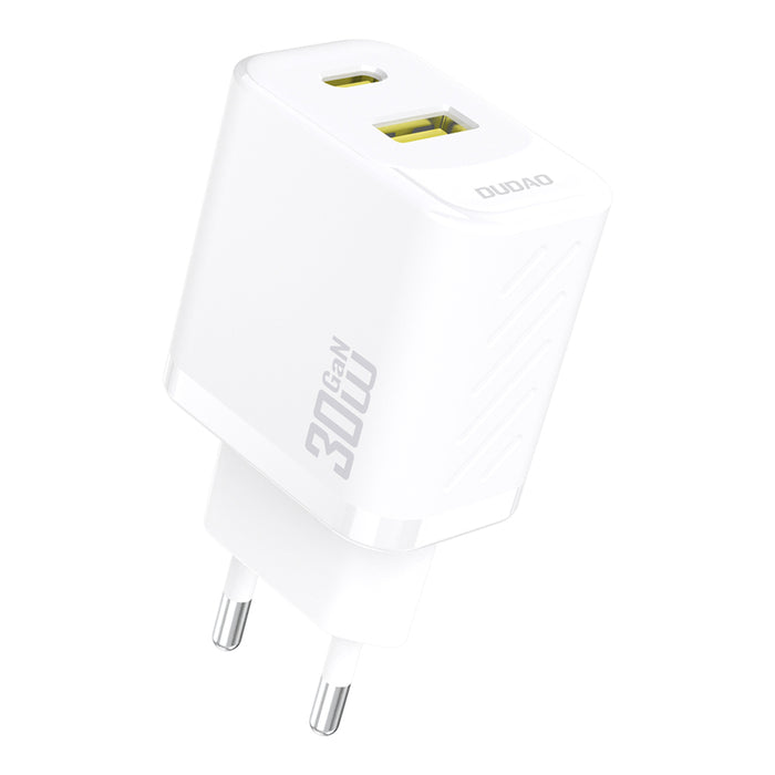 Зарядно за стена Dudao A27TEU PD 30W GaN USB-A USB-C - бяло