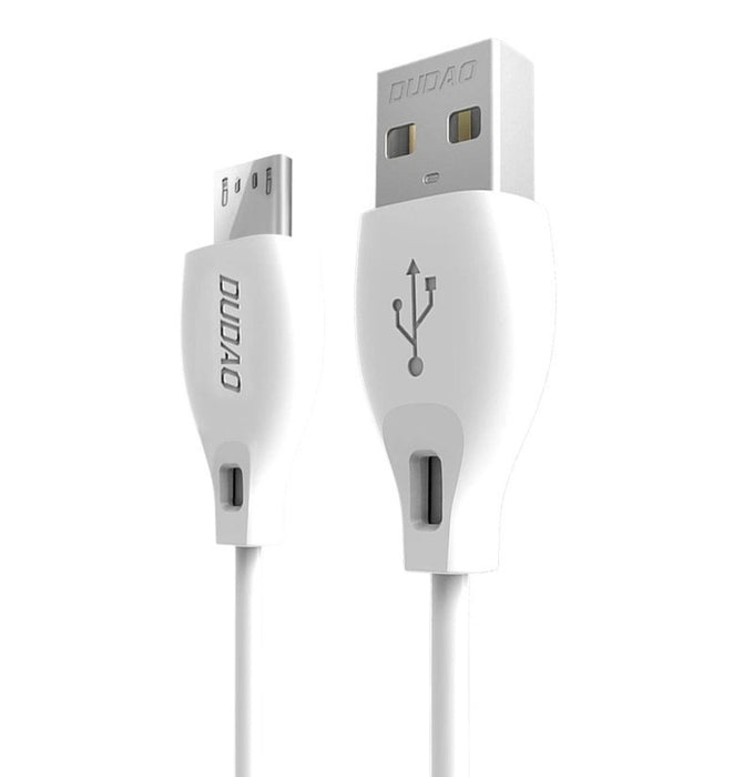 Dudao L4M USB-A - MicroUSB 2.4 A кабел 1 м - бял