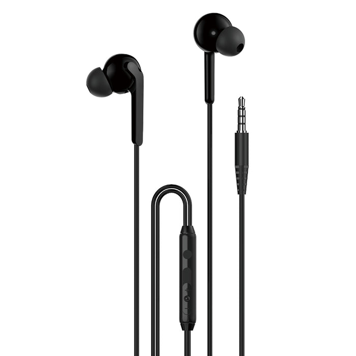 Dudao X3+ кабелни USB-C слушалки за уши - черни