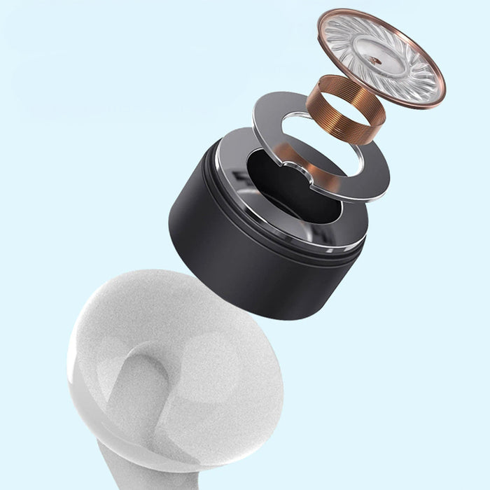 Dudao X3+ кабелни USB-C слушалки за уши - бели