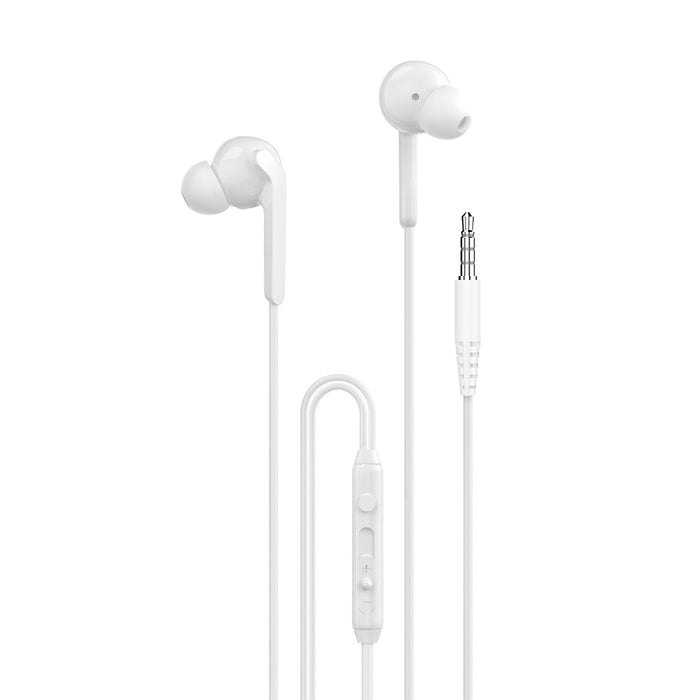 Dudao X3+ кабелни USB-C слушалки за уши - бели