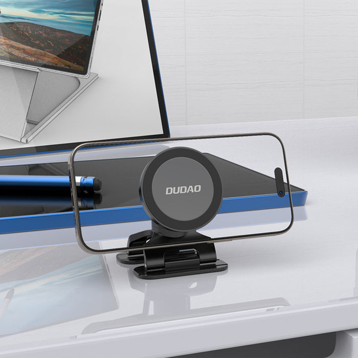 Dudao F25 MagSafe-съвместим автомобилен държач за табло или предно стъкло - черен
