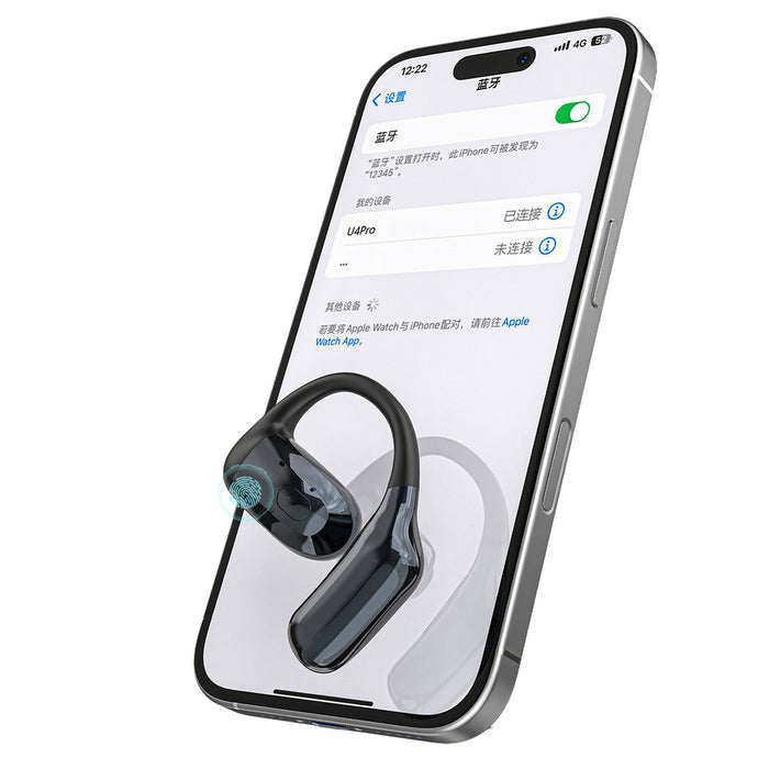 Dudao U4Pro Bluetooth слушалки за уши, универсални за двете уши - черни