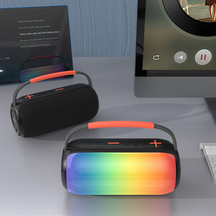 Безжичен високоговорител Dudao Y21 с RGB подсветка Bluetooth 5.3 - черен