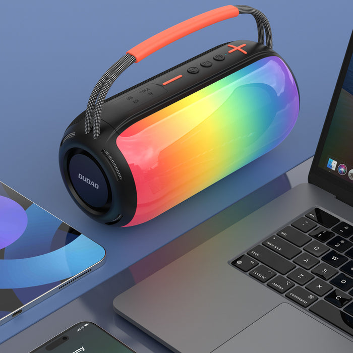 Безжичен високоговорител Dudao Y21 с RGB подсветка Bluetooth 5.3 - черен