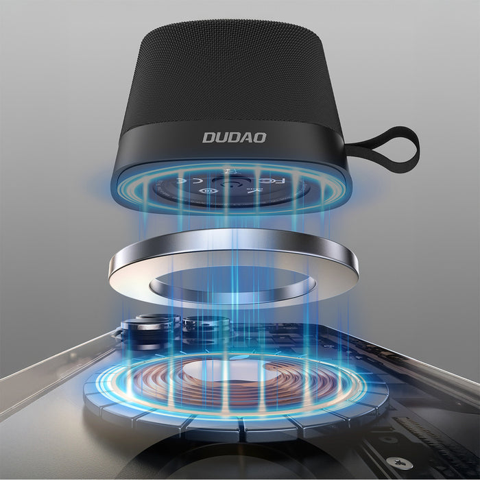 Безжичен високоговорител Dudao Y20 с магнитно закрепване Bluetooth 5.3 - черен