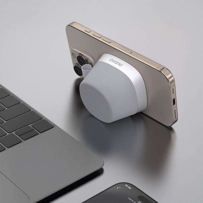 Безжичен високоговорител Dudao Y20 с магнитно закрепване Bluetooth 5.3 - сребрист