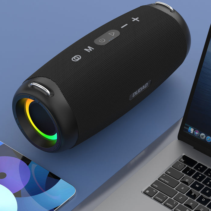 Безжичен високоговорител Dudao Y21Pro с RGB подсветка Bluetooth 5.3 - черен