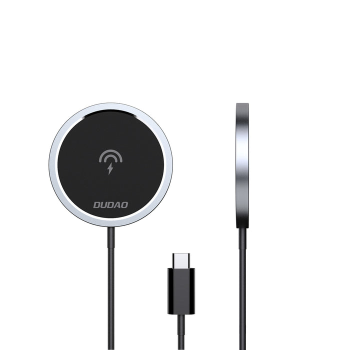 Безжично зарядно устройство Dudao A12XS 15W MagSafe - черно