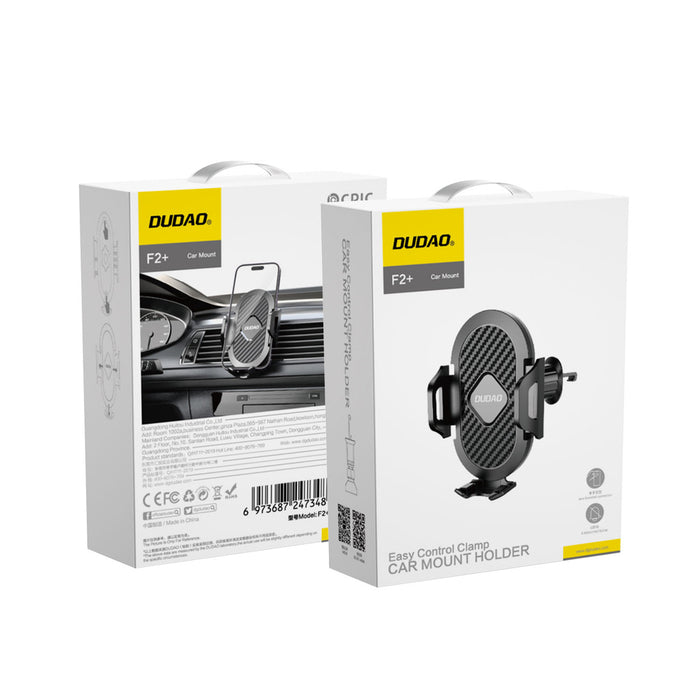 Dudao F2+ държач за смартфон за вентилационния отвор със скоба - черен
