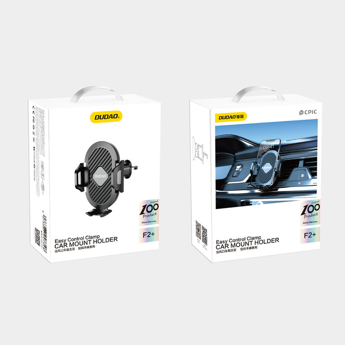 Dudao F2+ държач за смартфон за вентилационния отвор със скоба - черен