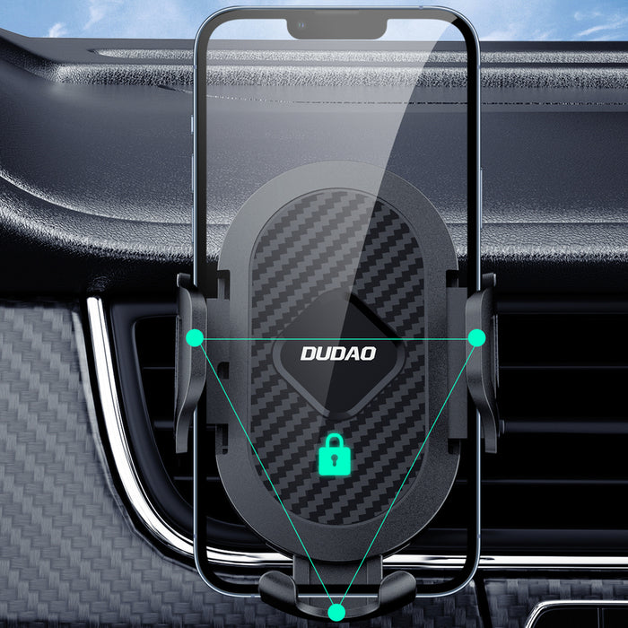 Dudao F2+ държач за смартфон за вентилационния отвор със скоба - черен