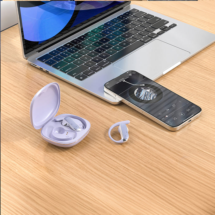 Dudao U17Z Bluetooth 5.3 OWS слушалки с кукички за уши - лилави