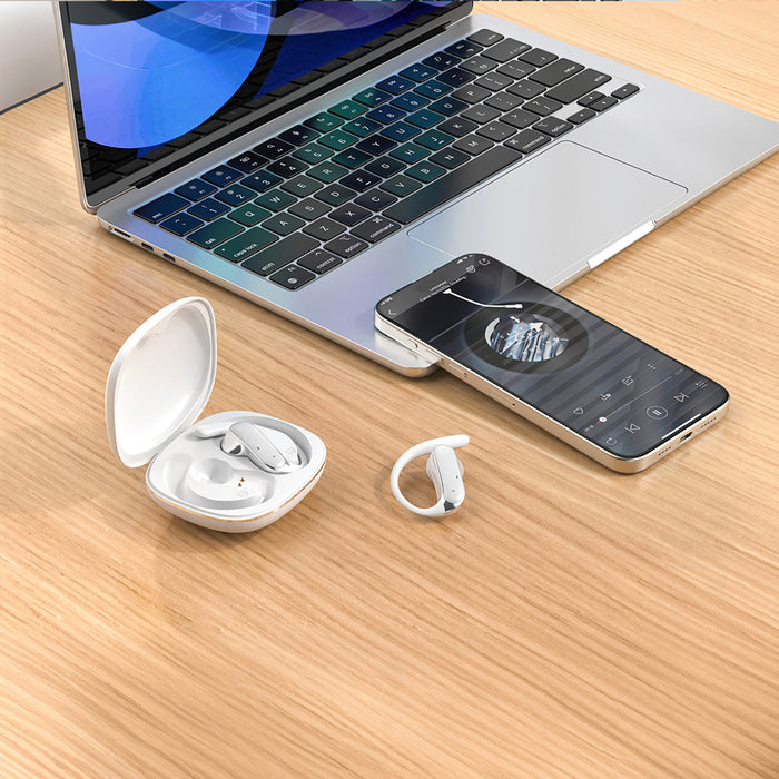 Слушалки Dudao U17Z Bluetooth 5.3 OWS с кукички за уши - бели