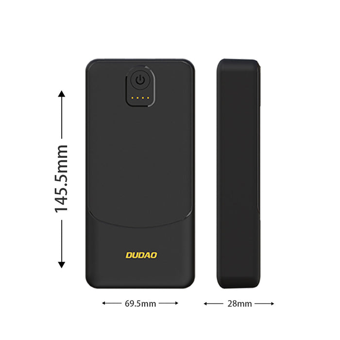 Dudao K10Pro Преносима батерия Powerbank 2.4A 20000mAh 2 x USB-A - Черен