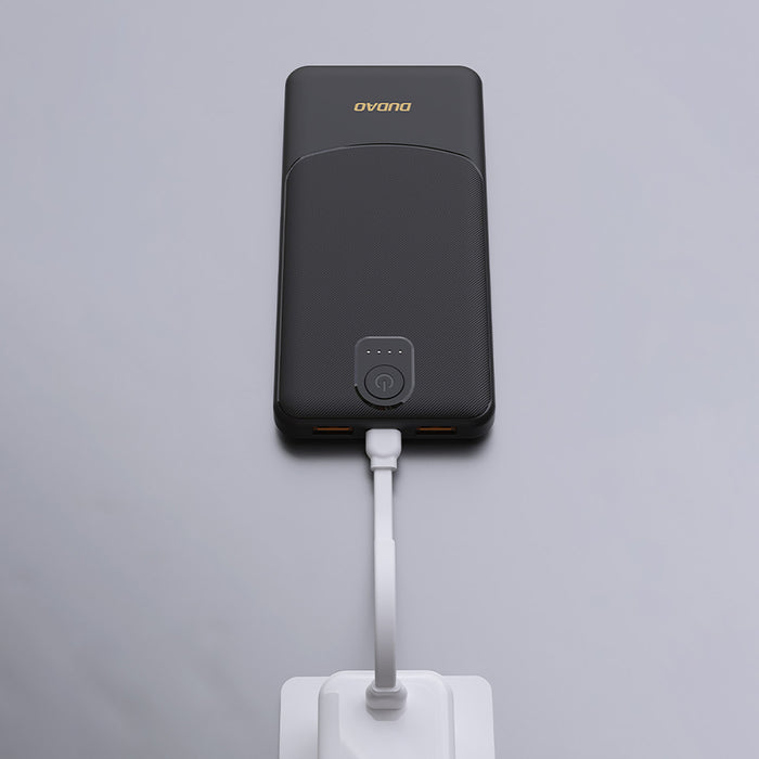 Dudao K10Pro Преносима батерия Powerbank 2.4A 20000mAh 2 x USB-A - Черен