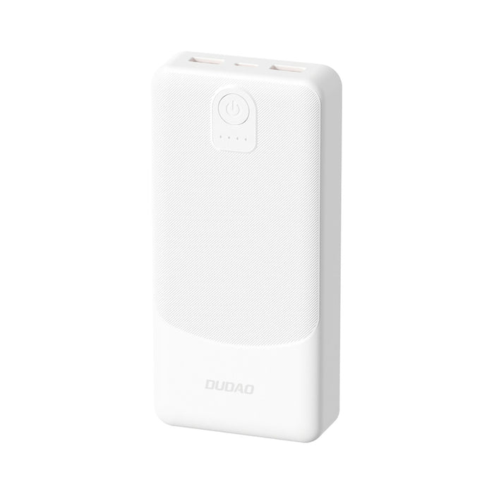 Външна батерия Dudao K10Pro 2.4A 20000mAh 2 x USB-A - Бяла