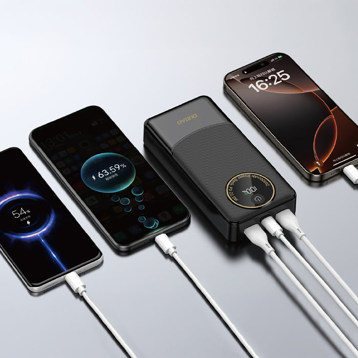 Външна батерия Dudao K12Pro 22.5W PD 20000mAh USB-A, USB-C - Черна