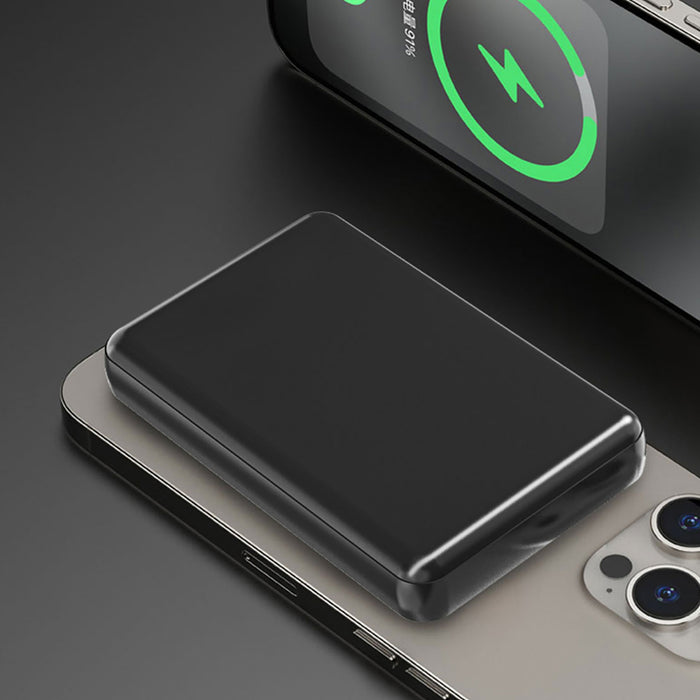 Dudao K14S Магнитна външна батерия 20W 5000mAh 1x USB-A 1x USB-C - Черна