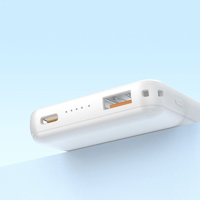 Dudao K14S Магнитна външна батерия 20W 5000mAh 1x USB-A 1x USB-C - Бяла