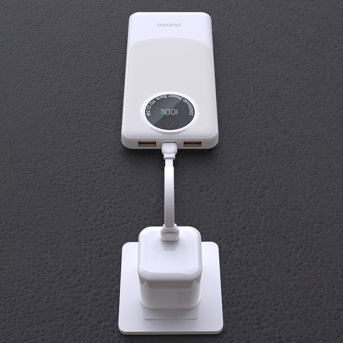 Преносима батерия Powerbank Dudao K12 10000mAh PD22.5W USB-A, USB-C - бял