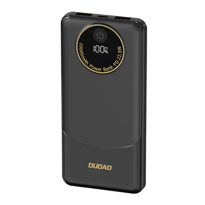 Външна батерия Dudao K12 10000mAh PD 22.5W USB-A USB-C – Черна