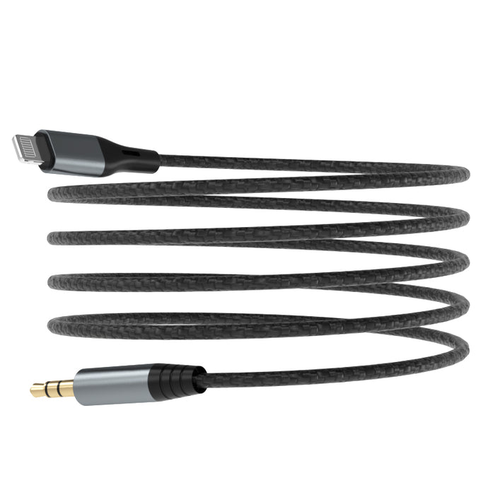Аудио кабел Dudao Lightning към mini jack 3.5mm, 1m, сив (L11PRO)