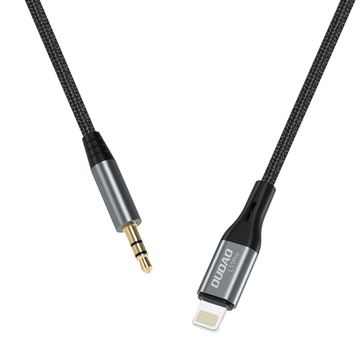 Аудио кабел Dudao Lightning към mini jack 3.5mm, 1m, сив (L11PRO)