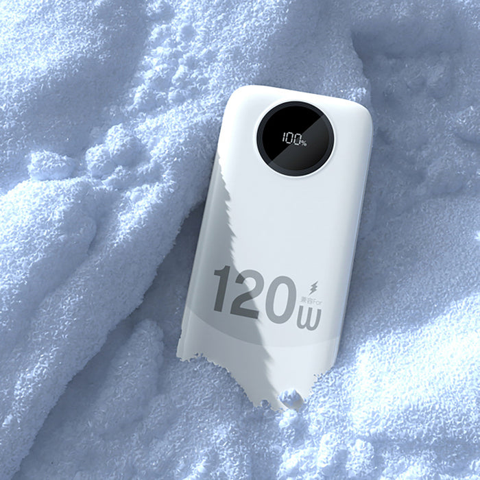 Dudao K13 10000mAh външна батерия с вграден кабел - бяла