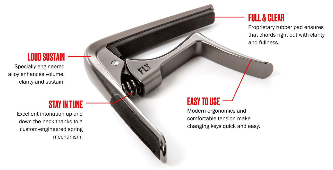 Капо за китара Jim Dunlop - Trigger Fly 63CGM, Gun Metal
