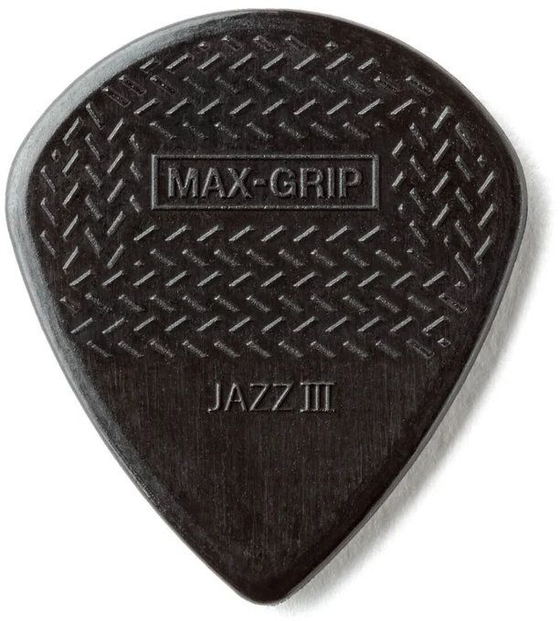 Перца за китара Dunlop - Max-Grip, Jazz III, Stiffo, 1.38 mm, 6 броя, черни